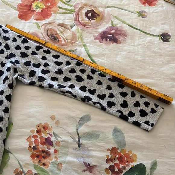 LOFT Mock Neck Hearts Sweater - Picture 8 of 10